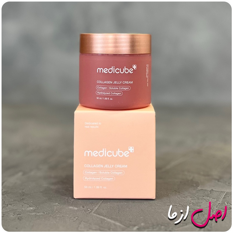 عکس کرم ژله ای مدی کیوب اصل کره ای جوانساز ضد چروک و آبرسان پوست 50 میل Medicube Collagen Jelly Cream 50ml