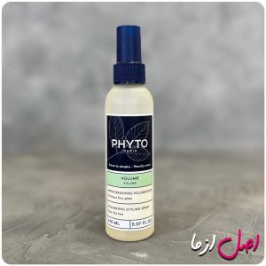 عکس اسپری حجم دهنده و حالت دهنده موی فیتو ولوم اصل فرانسه برای موهای کوتاه و ضعیف Phyto Volumizing Styling Spray